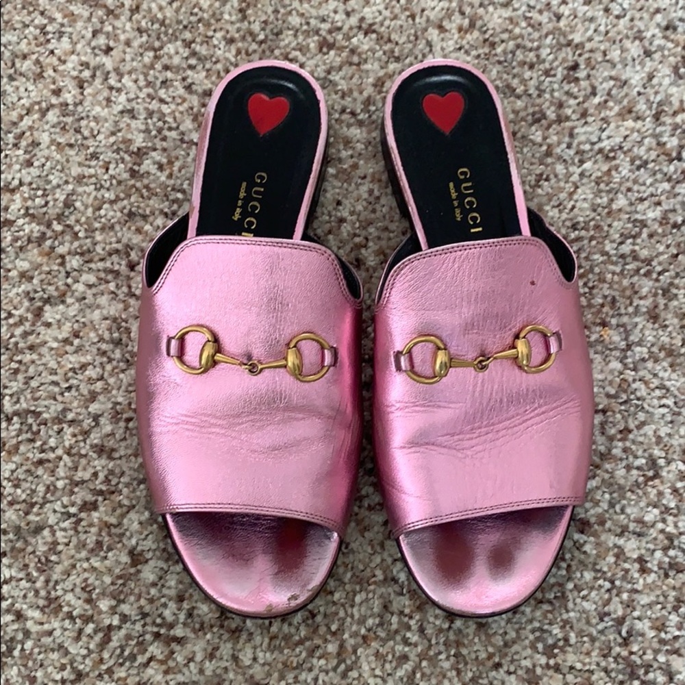 Gucci Slide Sandals Pink